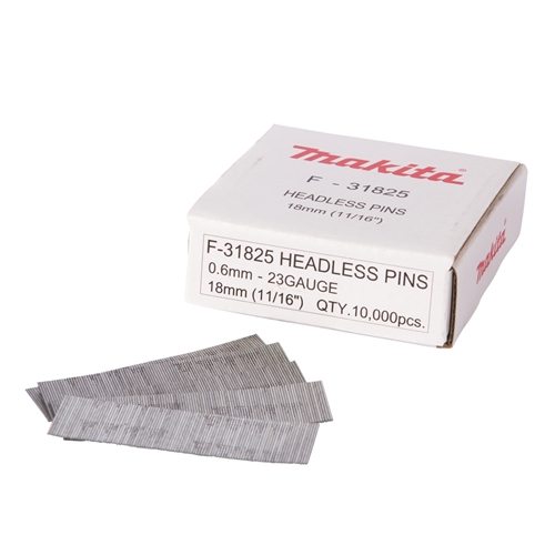 Makita Stifte 0 6x18mm galvanisiert F-31825 (Pack à 10.000 Stück)
