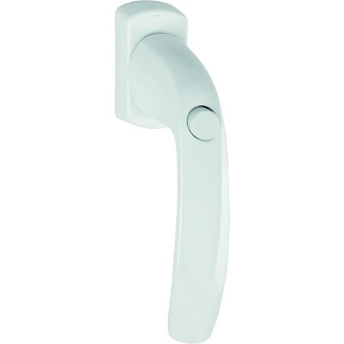 Hoppe Fenstergriff New York 0810SV/U10 35mm Stift F9016 weiß m. Schrauben M5x45mm Druckknopf Nr. 3571757