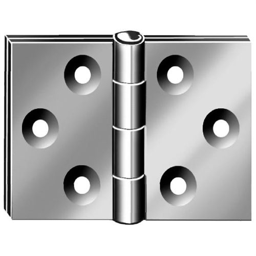 Geschlagene breite Schloßerscharniere 80x120mm hell verzinkt Nr. 000004080Z