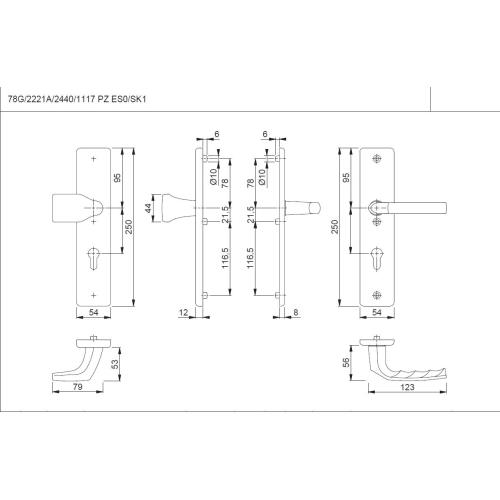 Protection Salon BIRM .1117//2221a//2440 alu.f1 92 mm 67-72 mm Hoppe