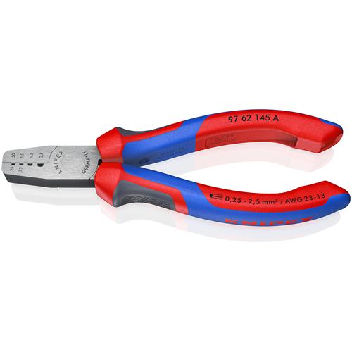 Knipex Crimpzange für Aderendhülsen mit Mehrkomponenten-Hüllen 145 mm Nr. 97 62 145 A