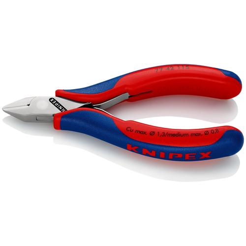 Knipex Elektronik-Seitenschneider mit Mehrkomponenten-Hüllen 115 mm Nr. 77 42 115