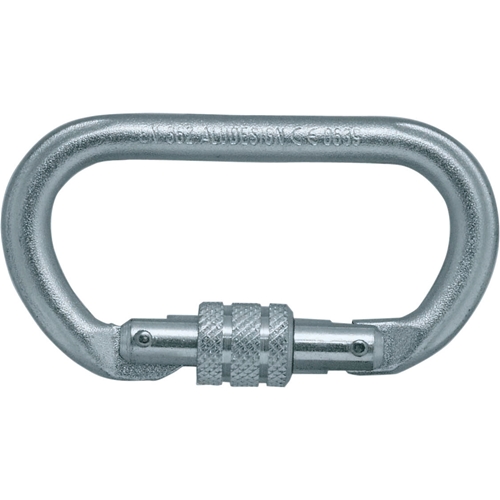 SKYLOTEC Karabiner oval mit Schraubsicherung Stahl EN 362 22kN