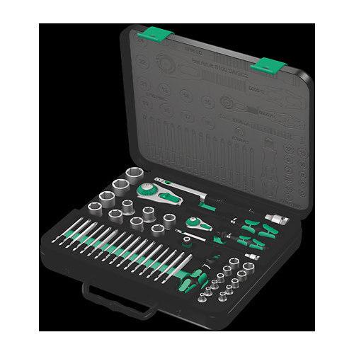 Wera Steckschlüsselsatz 1/4 Zoll-Antrieb und 1/2 Zoll-Antrieb metrisch 8100 SA/SC 2 Zyklop Speed-Knarrensatz Nr. 05160785001