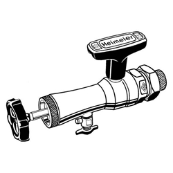 Heimeier Montagegerät 3/8 Zoll x 3/4 Zoll (Austausch von Thermostat-Oberteilen ab 1982) Nr. 9721-00.000