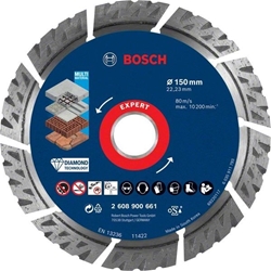 Bosch EXPERT MultiMaterial Diamanttrennscheiben, 150x22,23x2,4x12mm, 1er-Pack Nr. 2608900661