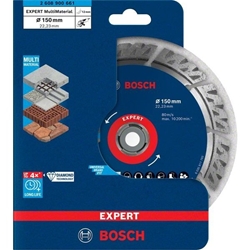 Bosch EXPERT MultiMaterial Diamanttrennscheiben, 150x22,23x2,4x12mm, 1er-Pack Nr. 2608900661