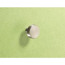 Hettich Knopf, Ø 25mm, Edelstahl Sipontum 9070568, edelstahl, gebürstet Befestigung M4 Gewinde, H22mm
