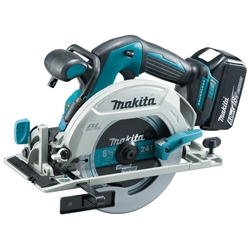 Makita Akku-Handkreissäge DHS680RTJ Schnittiefe 57 mm, Gewicht 3,3Kg, 18V 5Ah mit 2 Akkus, Ladegrät, im Makpac Gr. 3