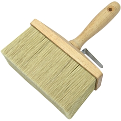Mako Fassadenbürste eckig ELITE, 170x70mm helle Borstenmischung, Metall-Eimerhaken, Naturholzgriff Buche FSC 100 % Nr. 9670 05, EAN 4002168967023