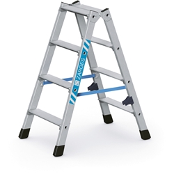 Zarges Nova B Stufen-Stehleiter 2x4 Stufen, Leiterlänge 0,91m, Arbeitshöhe 2,30m Nr. 42464