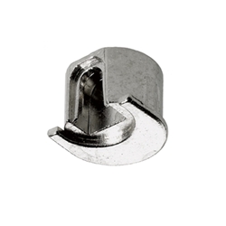 Hettich Bodenträger-Teilaufnahme, mit Rand Beta 9132009, Zinkdruckguss vernickelt Fachbodenstärke 25mm