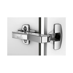 Hettich Sensys Winkelscharnier W45 mit integrierter Dämpfung (Sensys 8639i W45), vernickelt, vorliegend, Basis 9mm, Öffnungswinkel 95°, zum Anschrauben (-) 9088018