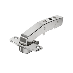 Hettich Sensys Winkelscharnier W90 mit integrierter Dämpfung (Sensys 8639i W90), vernickelt, einliegend, Basis 4mm, Öffnungswinkel 95°, zum Anschrauben (-) 9088021