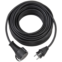 Brennenstuhl BREMAXX® Verlängerungskabel (25m Kabel in schwarz, für den kurzfristigen Einsatz im Außenbereich IP44, Stromkabel einsetzbar bis -35 °C, Öl- und UV-beständig) Nr. 1169900