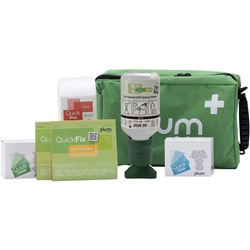 Plum 4960 Erste-Hilfe-Tasche Basic: 1x QuickFix Water Resistant, 1x QuickFix Elastic, 1x Plum Augenspülung 200ml, 1x QuickCool, 1x QuickClean, 1x QuickStop
