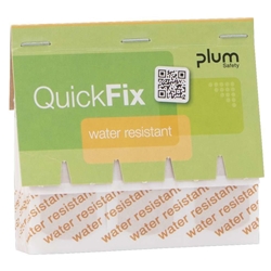 Plum 5511 QuickFix Nachfüllpack 45 Stück wasserfeste Pflaster aus schützendem PE-Material, Passend für die QuickFix und QuickFix UNO Pflasterspender