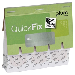 Plum 5515 QuickFix Nachfüllpack 45 Stück Alu Pflaster, passend für die QuickFix und QuickFix UNO Pflasterspender