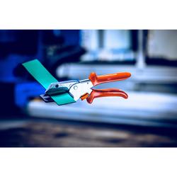 Original LÖWE FLACHBANDKABELSCHERE mit Trapezklinge, 90° Anschläge, 50mm Schnittlänge Nr. 3.806