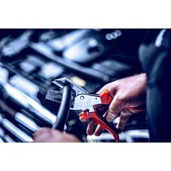 Original LÖWE FLACHBANDKABELSCHERE mit Trapezklinge, 90° Anschläge, 50mm Schnittlänge Nr. 3.806