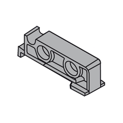 Blum MOVENTO/TANDEM Aufsteckhalter, symmetrisch, natur Nr. 04257570 / T51.7000.01