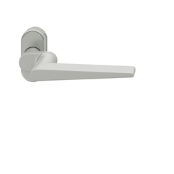 FSB PT-Drückerlochteil, oval, DIN Links-Rechts, Aluminium, 06 1005, Naturfarbig, eloxiert, verdeckt verschraubt, ohne Stütznocken, Klasse 4, Vierkant 8mm, Stärke Abdeckung 14mm Nr. 0 06 1005 01143 0105