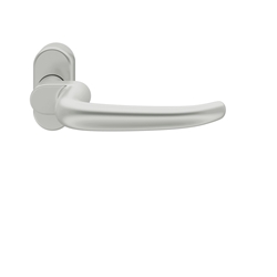FSB AGL® PT-Drückerlochteil, oval, DIN Links-Rechts, Aluminium, 06 1023, Naturfarbig, eloxiert, verdeckt verschraubt, ohne Stütznocken, Klasse 4, Vierkant 8mm, Stärke Abdeckung 14mm Nr. 0 06 1023 01143 0105