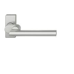 FSB FH-Drücker-Halbgarnitur, ohne Schlüsselrosette, eckig, DIN Links-Rechts, Aluminium, 06 1035, Naturfarbig, eloxiert, verdeckt verschraubt, ohne Stütznocken, Klasse 4, Vierkant 9mm, Stärke Abdeckung 14mm Nr. 0 06 1035 07143 0105