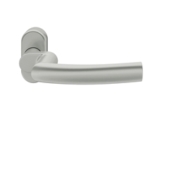 FSB PT-Drückerlochteil, oval, DIN Links-Rechts, Aluminium, 06 1107, Naturfarbig, eloxiert, verdeckt verschraubt, ohne Stütznocken, Klasse 4, Vierkant 8mm, Stärke Abdeckung 14mm Nr. 0 06 1107 01143 0105