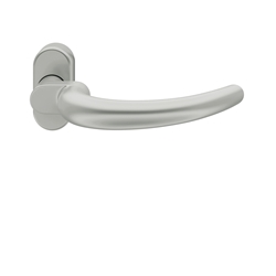 FSB PT-Drückerlochteil, oval, DIN Links-Rechts, Aluminium, 06 1160, Naturfarbig, eloxiert, verdeckt verschraubt, ohne Stütznocken, Klasse 4, Vierkant 8mm, Stärke Abdeckung 14mm Nr. 0 06 1160 01143 0105