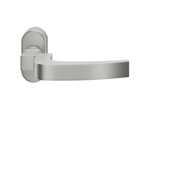 FSB AGL® PT-Drückerlochteil, oval, DIN Links-Rechts, Aluminium, 06 1163, Naturfarbig, eloxiert, verdeckt verschraubt, ohne Stütznocken, Klasse 4, Vierkant 8mm, Stärke Abdeckung 14mm Nr. 0 06 1163 01143 0105