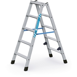 Zarges Nova B Stufen-Stehleiter 2x5 Stufen, Leiterlänge 1,15m, Arbeitshöhe 2,55m Nr. 42465