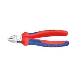 Knipex Seitenschneider mit Mehrkomponenten-Hüllen schwarz atramentiert 160 mm Nr. 70 02 160