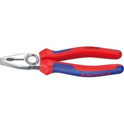 Knipex Kombizange mit Mehrkomponenten-Hüllen schwarz atramentiert 160 mm Nr. 03 02 160