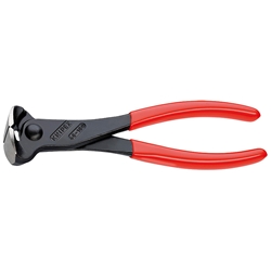 Knipex Vornschneider mit Kunststoff überzogen schwarz atramentiert 180 mm Nr. 68 01 180 EAN