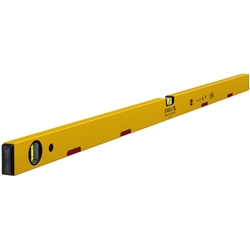 STABILA Magnet-Wasserwaage Type 70 M, 120cm, leichtes Alu-Profil, starkes Seltenerd-Magnetsystem, 1 Horizontal-Libelle, 1 Vertikal-Libelle, Made in Germany Nr. 02149