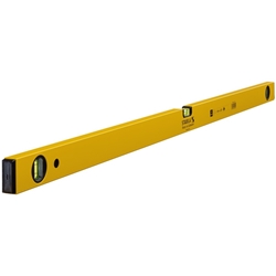 STABILA Wasserwaage Type 70-2, 120cm, leichtes Alu-Profil, 1 Horizontal-Libelle, 2 Vertikal-Libellen, Made in Germany Nr. 02329