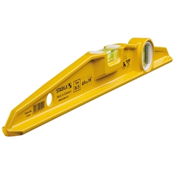 STABILA Wasserwaage Type 81 S, 40cm, robustes Alu-Druckgussprofil, 1 Horizontal-Libelle, 1 Vertikal-Libelle, Made in Germany Nr. 02502