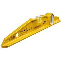 STABILA Magnet-Wasserwaage Type 81 SM, 40cm, robustes Alu-Gussprofil, Ferrit-Magnetsystem, 1 Horizontal-Libelle, 1 Vertikal-Libelle, Made in Germany Nr. 02512