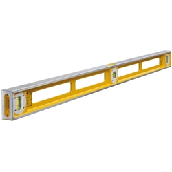 STABILA Wasserwaage Type 83 S, 100cm, extrem robustes Alu-Druckgussprofil, 1 Horizontal-Libelle, 2 Vertikal-Libellen, Grifföffnungen, Made in Germany Nr. 02546