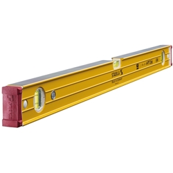 STABILA Wasserwaage Type 96-2, 81cm, extrasteifes Alu-Profil, 1 Horizontal-Libelle, 2 Vertikal-Libellen, stoßdämpfende Endkappen, integrierte Rutsch-Stopper, Made in Germany Nr. 15227