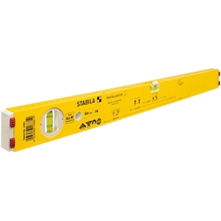 STABILA Installateur-Wasserwaage Type 80 M Installation, 60cm, Alu-Profil, Seltenerd-Magnete, Markierungshilfen, metrische Skala, 1 Horizontal-Libelle, 1 Vertikal-Libelle, Made in Germany Nr. 16881