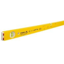 STABILA Installateur-Wasserwaage Type 80 M Installation, 100cm, Alu-Profil, Seltenerd-Magnete, Markierungshilfen, metrische Skala, 1 Horizontal-Libelle, 1 Vertikal-Libelle, Made in Germany Nr. 16882