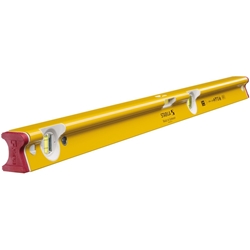 STABILA Wasserwaage Type R 300, 100cm, verwindungssteifes Alu-R-Profil, 1 Horizontal-Libelle, 2 Vertikal-Libellen, stoßdämpfende Endkappen, integrierte Rutsch-Stopper, Made in Germany Nr. 18373