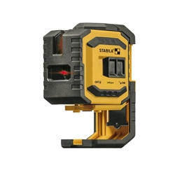 STABILA Kreuzlinienlaser LAX 300, 5-teiliges Set, selbstnivellierend, scharfe Laser-Linien mit Lotpunkten, Reichweite bis 20m, Schutzklasse IP 54, inklusive Teleskopstange LT 30 Nr. 18482