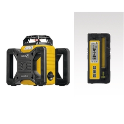 STABILA Rotationslaser LAR 160, 5-teiliges Set, selbstnivellierend, hohe Nivelliergenauigkeit ± 0,1 mm/m, wasser- und staubdicht nach IP 65, inklusive Set-Receiver und stabilem Tragekoffer Nr. 19157