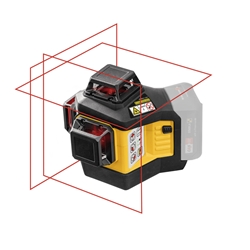 STABILA 12-V-System Kreuzlinienlaser LAX 600, selbstnivellierend, 3 x 360° rote Laserlinien, max. Reichweite: 30m, Tragekoffer, Universal- und Wandhalterung (ohne Akku und Ladegerät) Nr. 19788