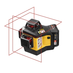 STABILA 12-V-System Kreuzlinienlaser LAX 600, selbstnivellierend, 3 x 360° rote Laserlinien, max. Reichweite: 30m, CAS-Akku und -Ladegerät (EU), Universal- und Wandhalterung, Tragekoffer Nr. 19793