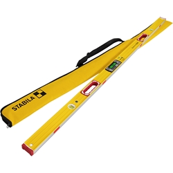 STABILA Digitale Wasserwaage TECH 196M DL, 183cm, wasser- und staubdicht nach IP 67, 2 Digital-Displays, kalibrationsfrei, Anzeige-Modi: °, %, mm/m, in/ft, Magnetsystem, Tasche Nr. 19820