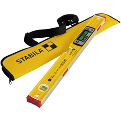 STABILA Digitale Wasserwaage TECH 196M DL, 61cm, wasser- und staubdicht nach IP 67, 2 Digital-Displays, kalibrationsfrei, Anzeige-Modi: °, %, mm/m, in/ft, Magnetsystem, Tasche Nr. 19823